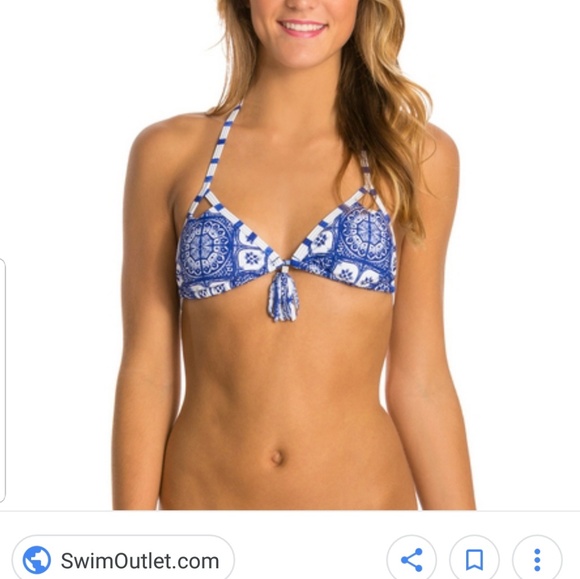 roxy triangle bikini top